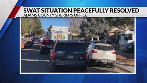 SWAT situation in Adams County peacefully resolved